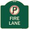 Signmission Fire Lane No Parking Symbol Heavy-Gauge Aluminum Architectural Sign, 18" x 18", G-1818-24018 A-DES-G-1818-24018 - alternate 1
